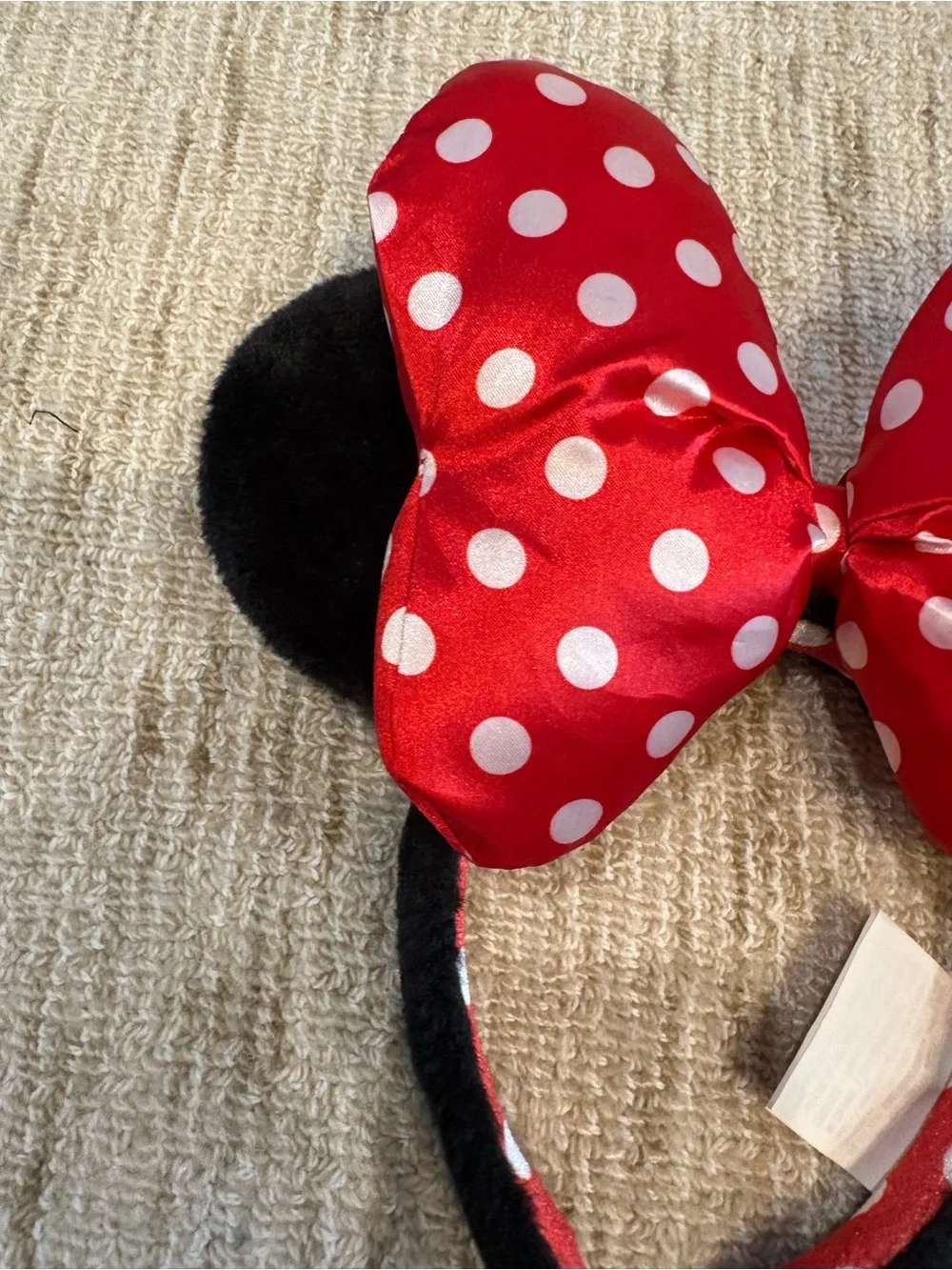 Disney Red & White Polka Dot Minnie Ears Headband